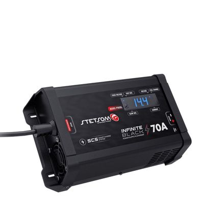 Carregador De Bateria - Fonte Stetsom Infinity Black 70a Digital