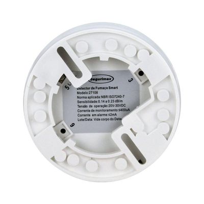 Segurimax Detector Optico De Fumaca Enderecavel