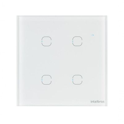 Interruptor Smart Wi-fi Touch 4 Teclas Ews 1004 Branco 4850029