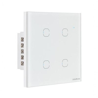 Interruptor Smart Wi-fi Touch 4 Teclas Ews 1004 Branco 4850029