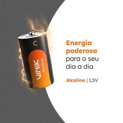 Pilha Alcalina C C-2 - Vpcb2
