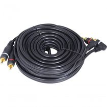 Cabo 2 Rca X 2 Rca 90o Uso Audio Profissional 5 Metros - L22m