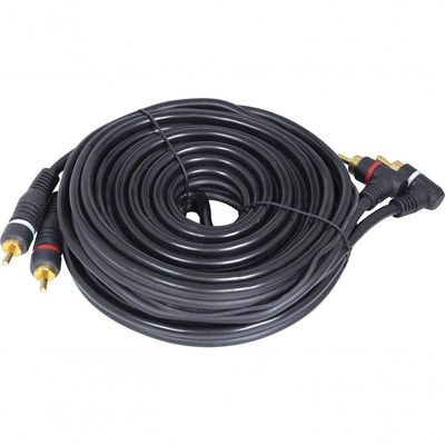 Cabo 2 Rca X 2 Rca 90o Uso Audio Profissional 5 Metros - L22m