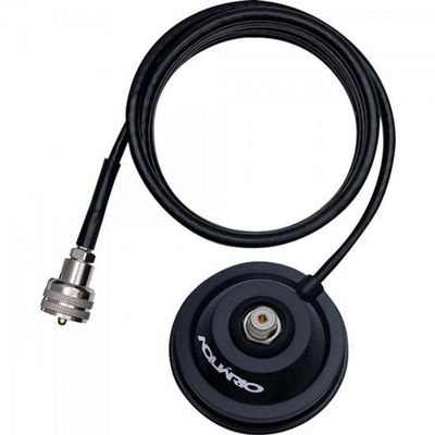 Suporte Magnético Para Antena Movel Aquário M-700k Base Magnética Com Cabo Rg058 De 4 Metros