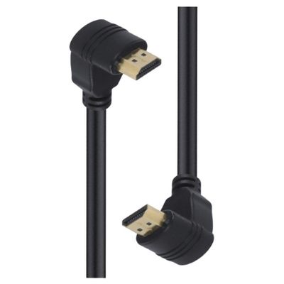 Cabo Hdmi 2.0 4k Ultra Hd 3d Conexao Ethernet Conectores 90* 2 Metros - H20b90-2