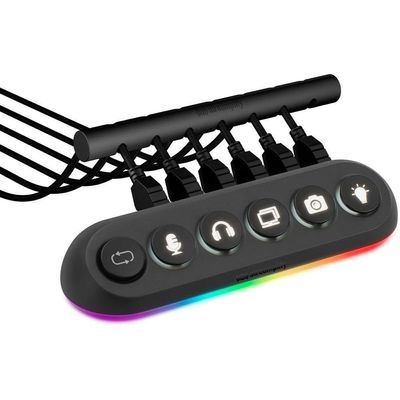 Hub 5 Portas Usb Deck 5 Preto Streamplify