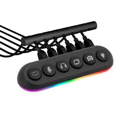 Hub 5 Portas Usb Deck 5 Preto Streamplify