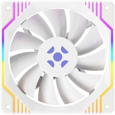 Kit Cooler Fan Argb Fortrek Frosty Branco Com Controladora-controle