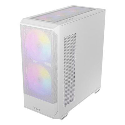 Gabinete Gamer Antec Nx416l Lateral Vidro Temperado Atx-m-atx-itx 2 Fans 120mm Argb Branco - 0-76