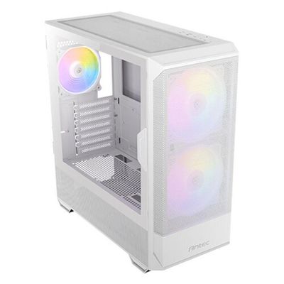 Gabinete Gamer Antec Nx416l Lateral Vidro Temperado Atx-m-atx-itx 2 Fans 120mm Argb Branco - 0-76