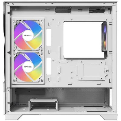 Gabinete Gamer Antec Cx500m Rgb White Lateral De Vidro Temp 4mm Micro-atx-itx Com 3 Fans Rgb 12