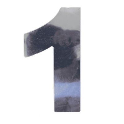 Número 1 Em Acm Espelhado 125mm - 300-1 - Numeral
