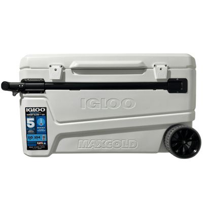 Caixa Térmica Cooler Igloo Maxcold 104L 110 Qt Rodas Coleman