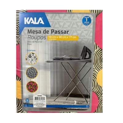Tabua Mesa Para Passar Roupas Suporte 110x30x77cm Kala