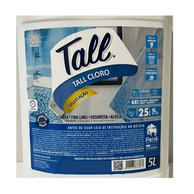 Perol Tall Limpador Desinfetante Clorado 05 Lts Concentrado