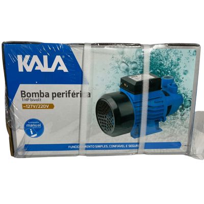 Bomba Periférica Água Motobomba 1HP 750w Kala Bivolt Mono
