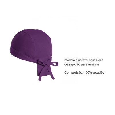Avental Cintura Bandana Roxo Açai Cafeteria Bar Restaurante