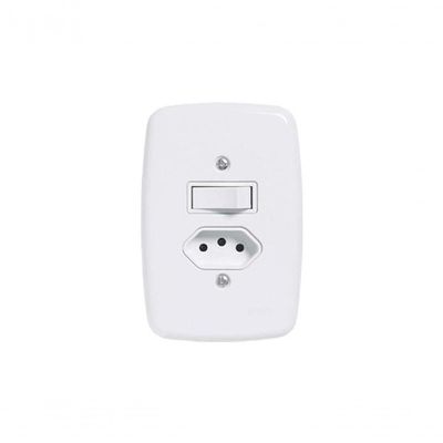 Interruptor Br 1 Simp+Tom 2P+T C/Pl 20A 250V 3216 C/12Pcs