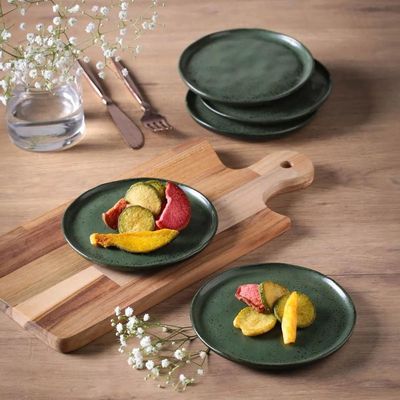 Conjunto de Pratos para Pão Porto Brasil Bio Greenery - 6 Peças