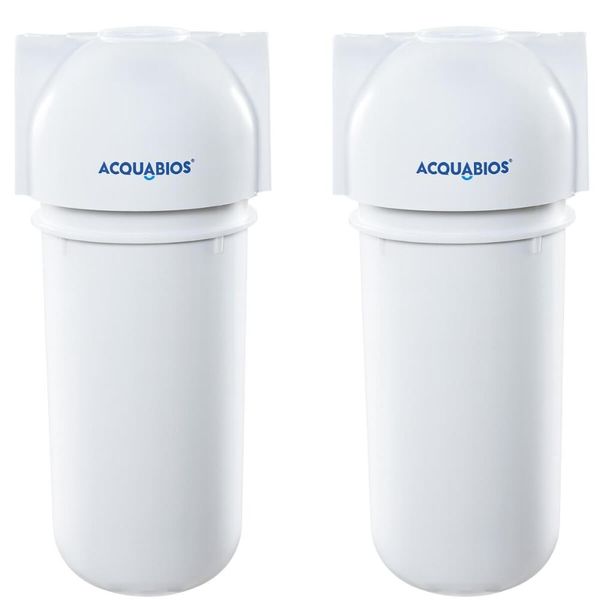 Kit 2 Filtros de Água Blindado Refil Acquabios Acqua 200 7' AB200 Tripla Proteção Carbon Block