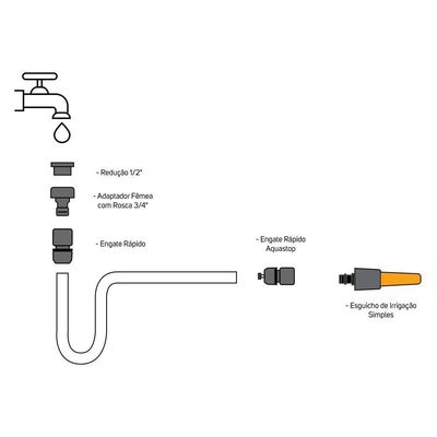 Esguicho Irrigação Simples WAP Geis01