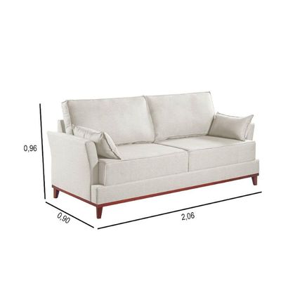 Sofa Living Martins M-189 - B-330 Linho Creme