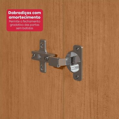 Guarda-roupa Casal 100% Mdf 8 Portas Easy Glow Com Espelhos E Pés Amendoa Clean