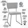 Kit 02 Cadeiras Decorativas Estofada Base De Aço Allana L02 Bouclê Cinza - Lyam Decor