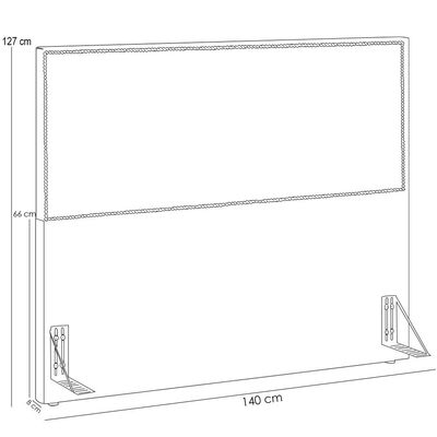 Cabeceira Cama Box Casal Com Tachas 140 cm Vicenza L02 Bouclê Oliva - Lyam Decor