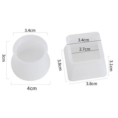 Kit 4 Protetor Pé de Cadeira Poltrona Sofá Anti Risco Anti Ruídos de Silicone - Quadrado