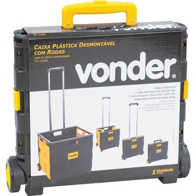 Cx Plastica Desmontavel C/Roda Vonder