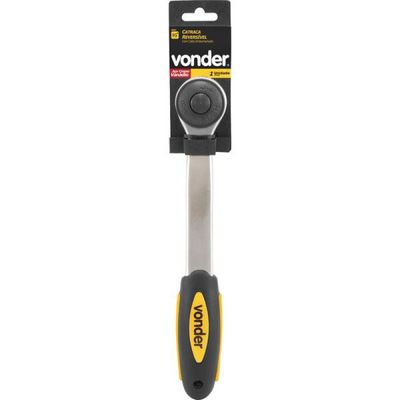 Catraca Reversível Para Soquete Encaixe 1/2" Cabo Emborrachado Vonder