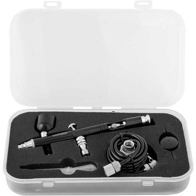 Aerógrafo C/Acessórios Preto 07Pcs Vonder