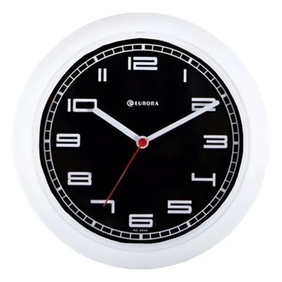Relogio de Parede Branco Eurora 6521 021
