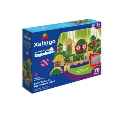 Brincando de Engenheiro Selva 70pçs 5460.9   - Xalingo