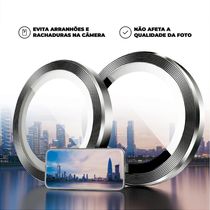 Protetor de lente One Armor para iPhone 16 Pro Max - Prata - Gshield