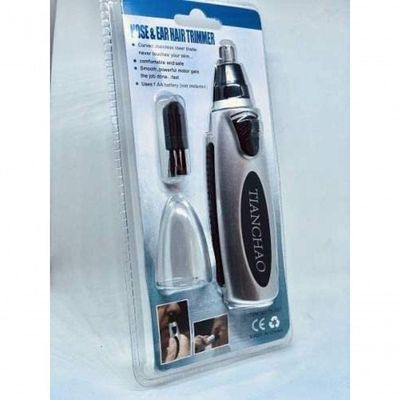 Aparador Depilador De Pelos Nasal Nariz Ouvido Orelha Cabelo Preto/prata
