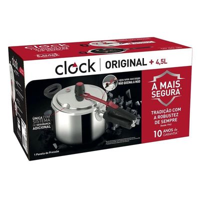 Panela De Pressao Clock Polida 4,5l - 9295306812