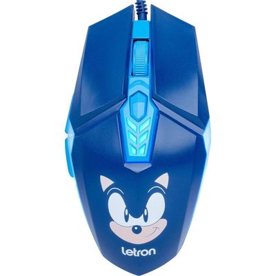 Mouse Gamer Letron Sonic 3600dpi Rbg Azul