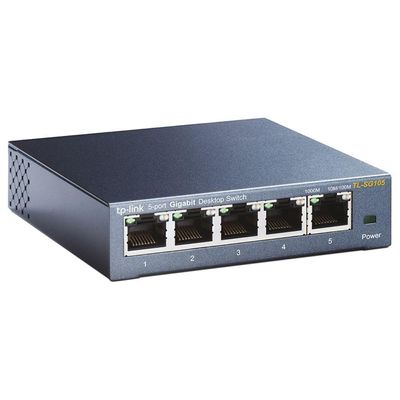 Switch 05 Portas Tp-link Ls105g Gigabit 10-100-1000mbps