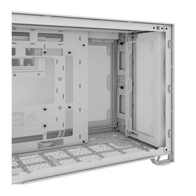 Gabinete Gamer Corsair 2500d Airflow Branco Lateral De Vidro Temperado Atx - Cc-9011264-ww