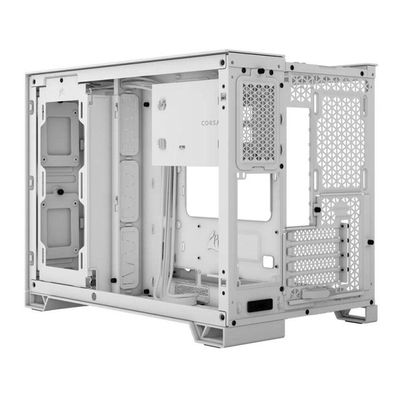 Gabinete Gamer Corsair 2500d Airflow Branco Lateral De Vidro Temperado Atx - Cc-9011264-ww
