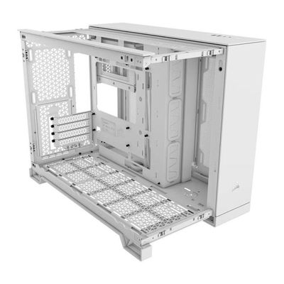 Gabinete Gamer Corsair 2500d Airflow Branco Lateral De Vidro Temperado Atx - Cc-9011264-ww