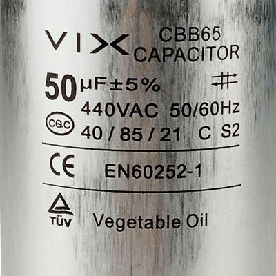 Capacitor 50 Uf 440v único