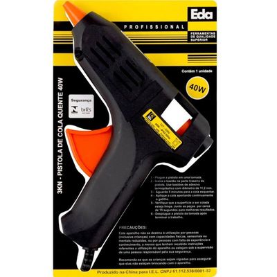 Pistola Cola Quente 40 Watts - 3kn - Eda Pistola Cola Quente 40w - 3kn - Eda