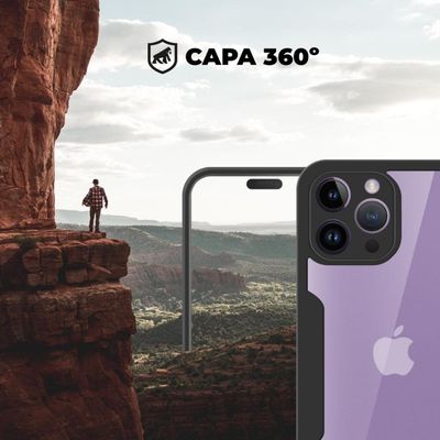Capa 360 para iPhone 14 Pro - Preta - Gshield