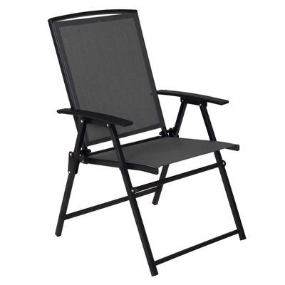 Conjunto De Jardim Chicago Preto Com Ombrelone Mor Life