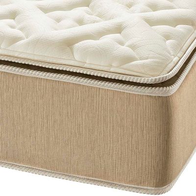 Colchão Queen AmericanFlex Prime com Pillow Top e Molas Ensacadas 34x158x198 - Bege Pérola