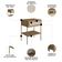 Cabeceira Solteiro 90cm E Mesa 1 Gaveta Arlo A10 Hanover-dourado - Mpozenato