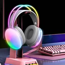 Fone de Ouvido Verde Sem Fio Bluetooth LED RGB Recarregável
